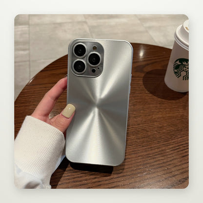 Frosted Metal Lens-Frame Case for iPhone 11–14