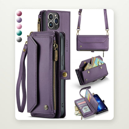 Leather-Look Wallet Stand Magnetic Case for Galaxy S25 Ultra