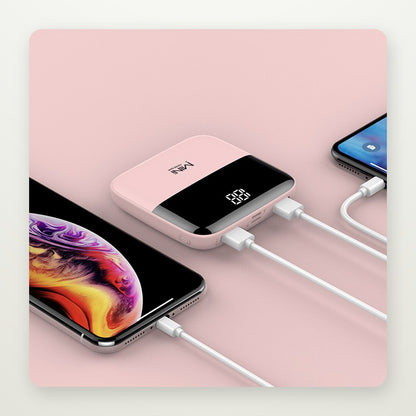 Compact 10,000mAh Power Bank with Display