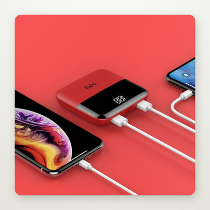 Compact 10,000mAh Power Bank with Display