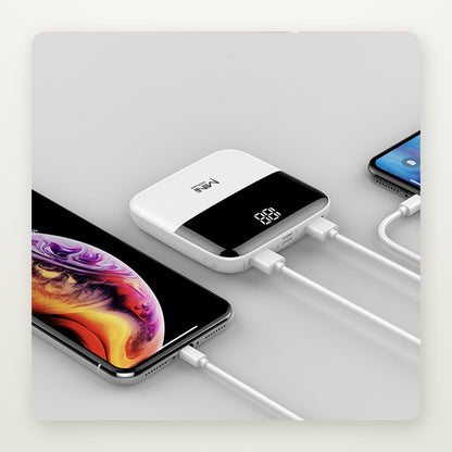 Compact 10,000mAh Power Bank with Display