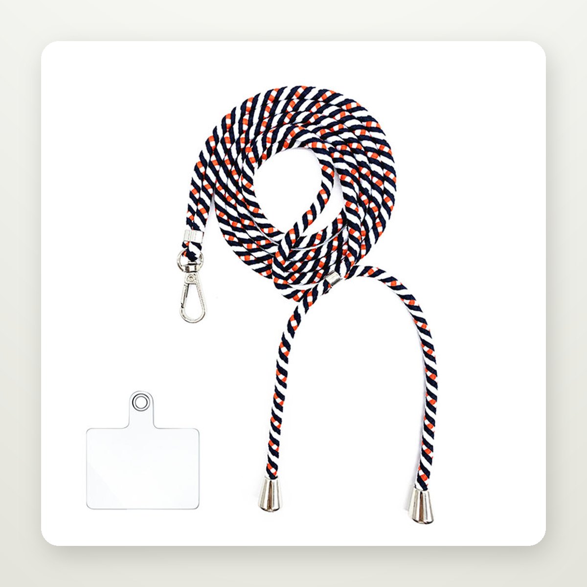 6mm Nylon Crossbody Phone Lanyard with Bell Charm