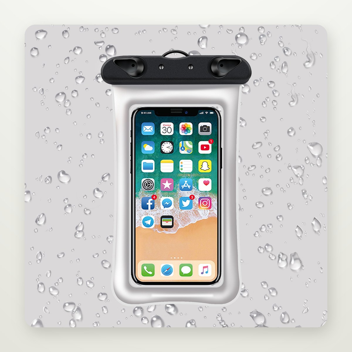 Double-Airbag Waterproof Phone Pouch