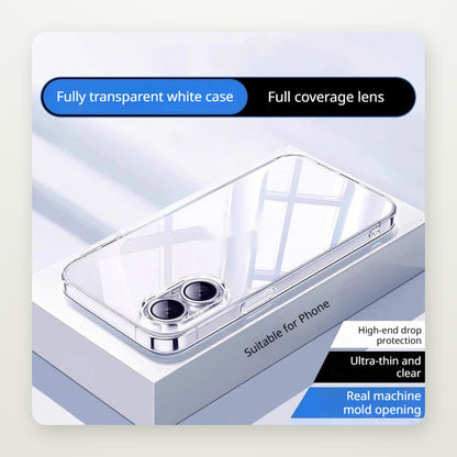 Clear Non-Slip Case with Color Frame for iPhone 15–17
