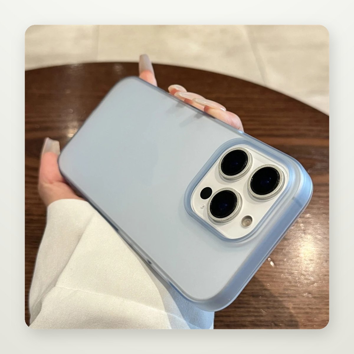 Ultra-Thin Matte Translucent Case for iPhone 12–17