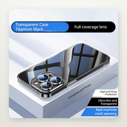 Clear Non-Slip Case with Color Frame for iPhone 15–17