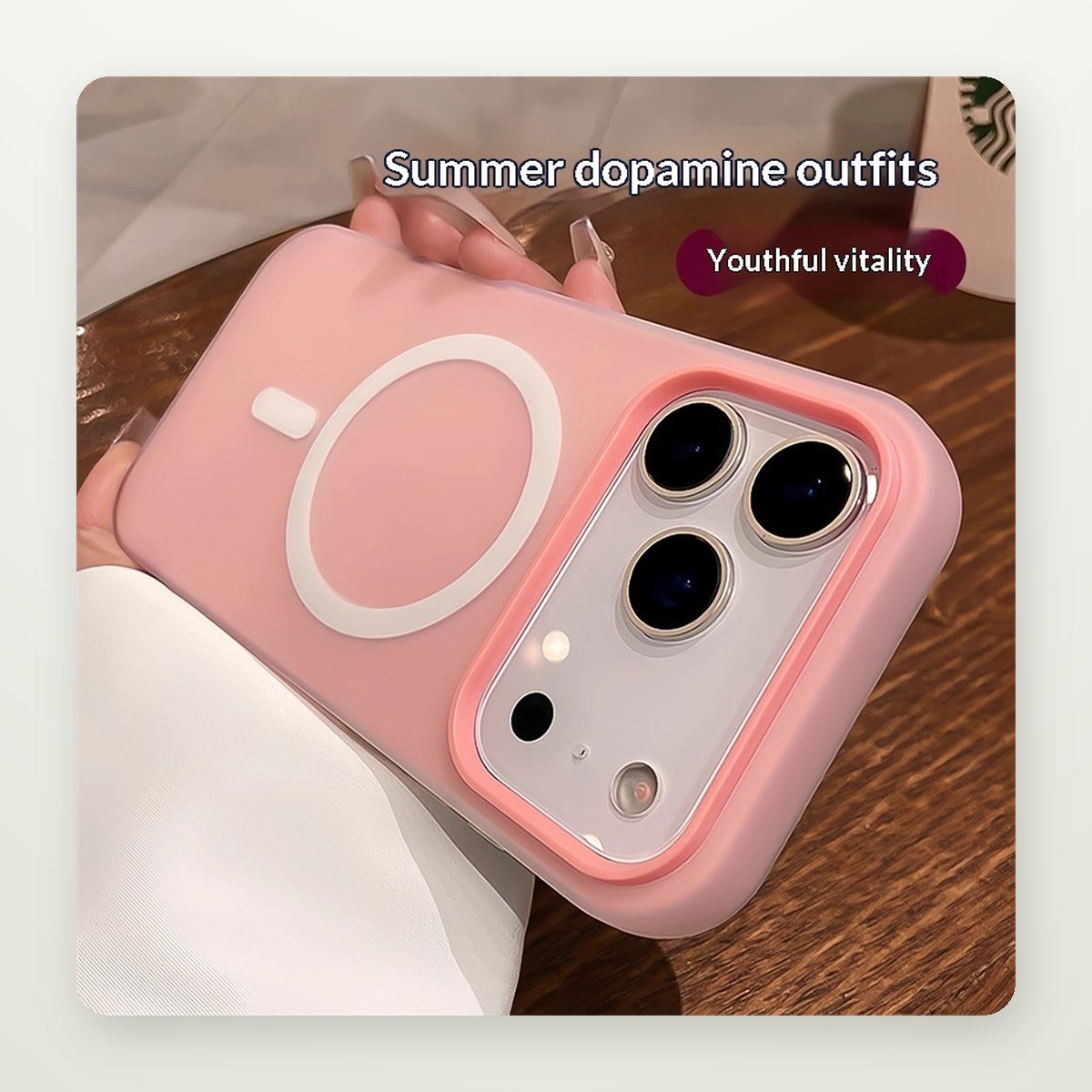 Jelly Frosted Magnetic Case for iPhone 15–17