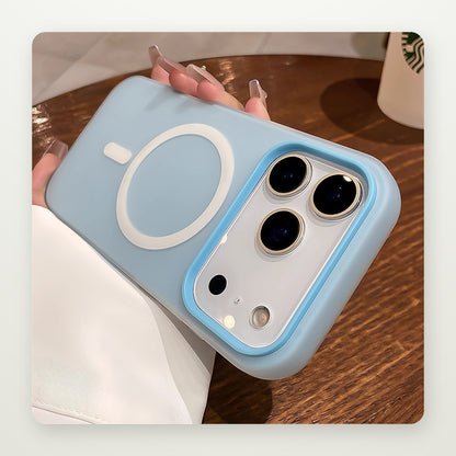 Jelly Frosted Magnetic Case for iPhone 15–17