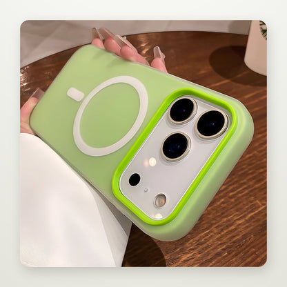 Jelly Frosted Magnetic Case for iPhone 15–17