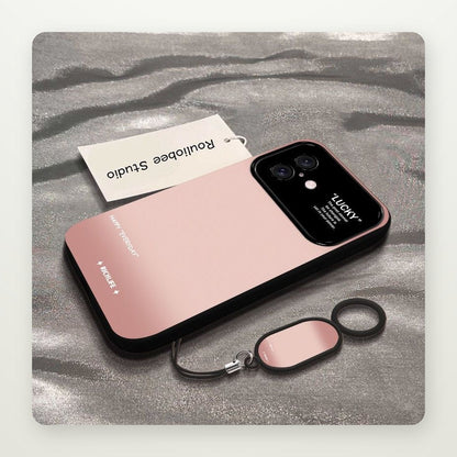Frosted Gradient Case with Ring Stand for iPhone 11–17