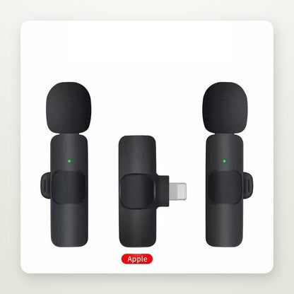 Wireless Clip-On Microphone for Phones, USB-C or Lightning