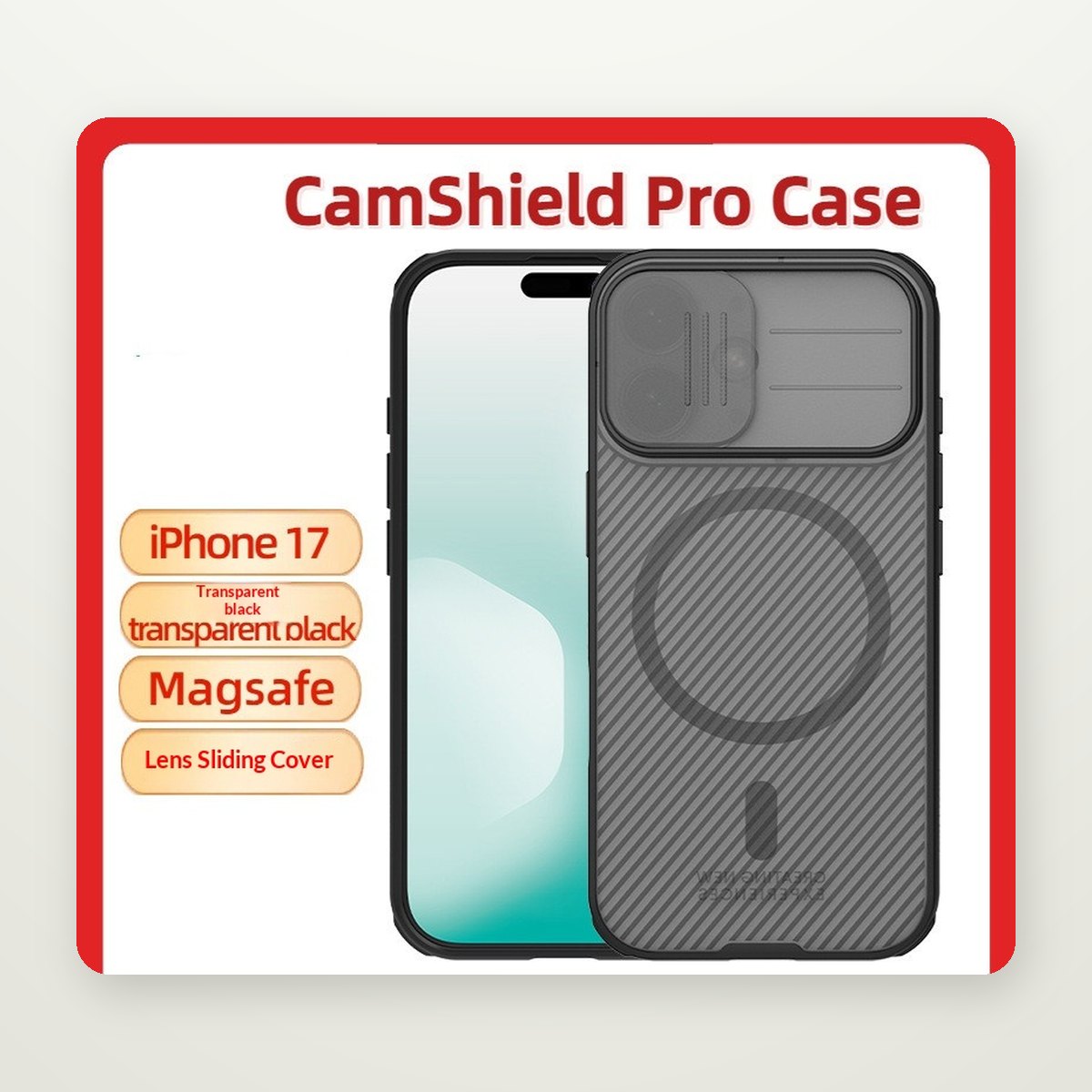 MagSafe Case with Sliding Camera Cover for iPhone 17 & Air
