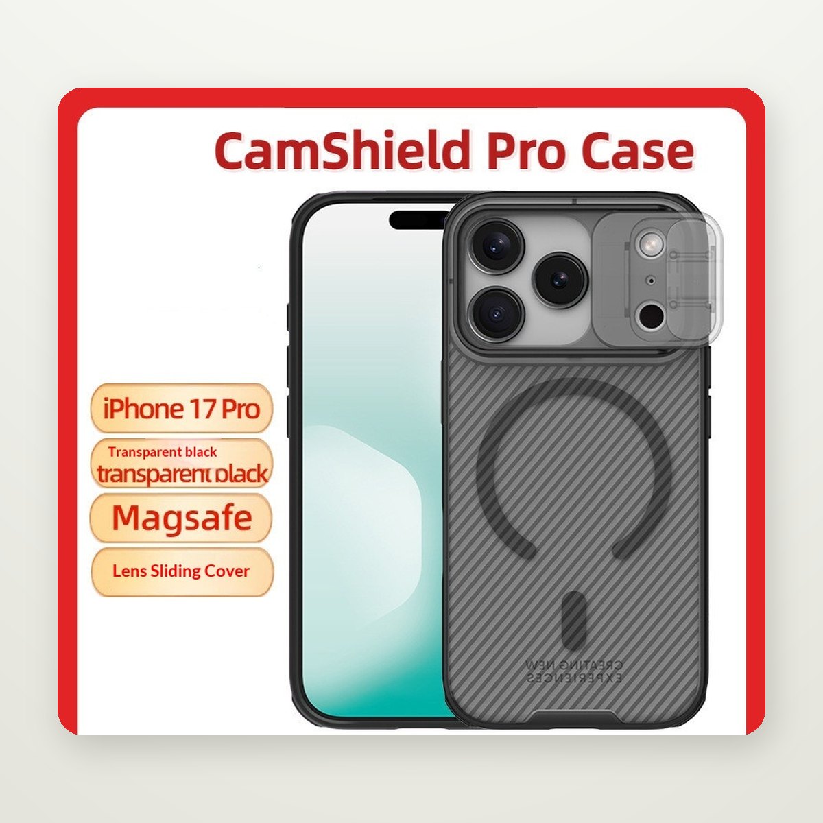 MagSafe Case with Sliding Camera Cover for iPhone 17 & Air