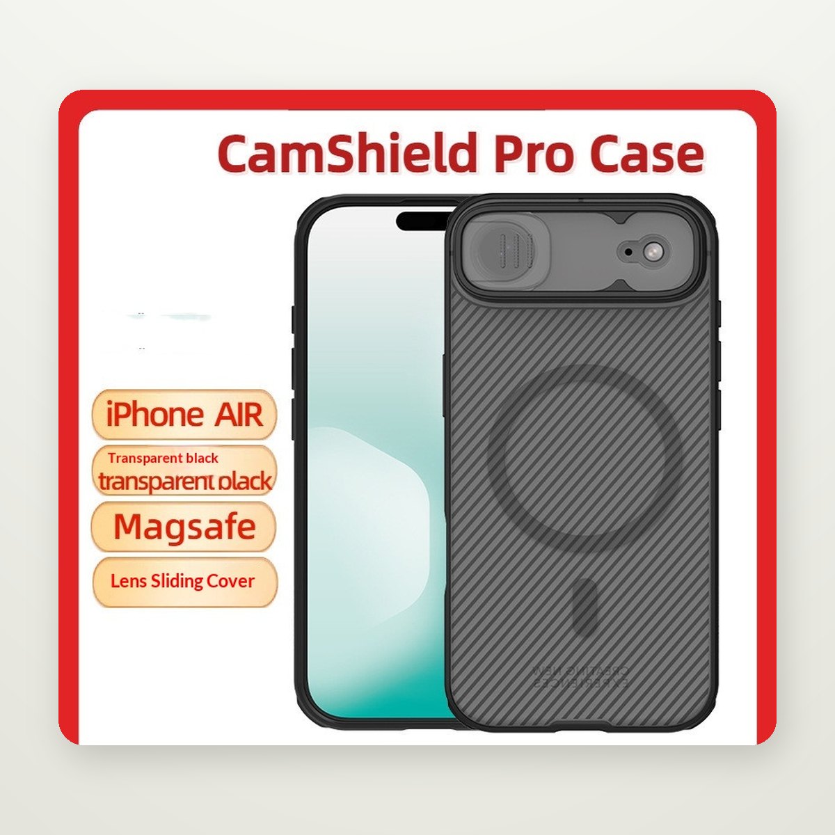 MagSafe Case with Sliding Camera Cover for iPhone 17 & Air