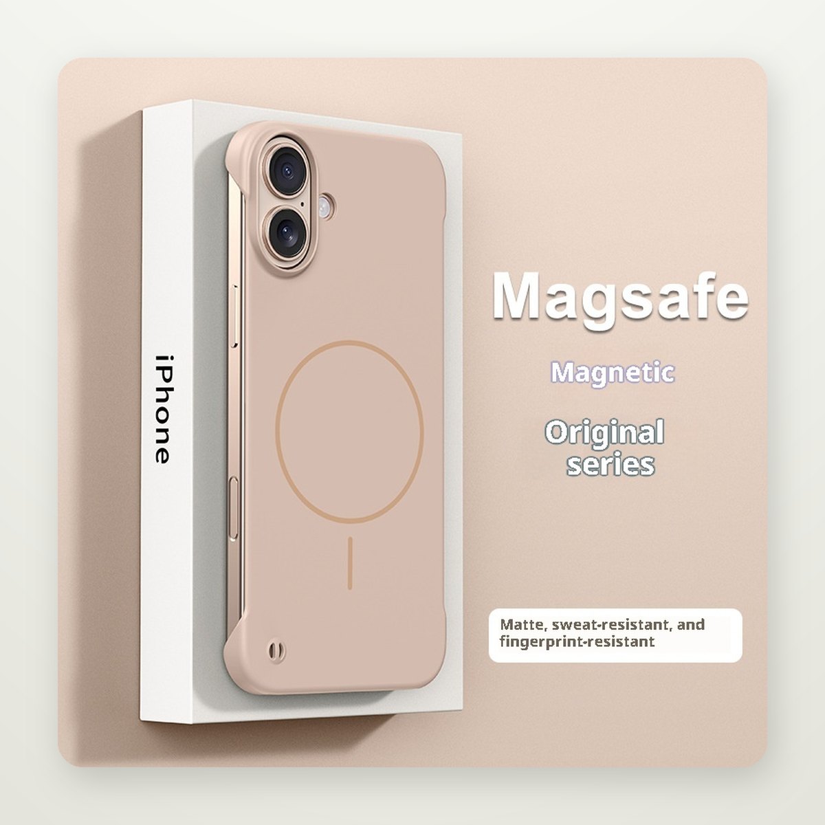 Frameless Skin-Feel MagSafe Case for iPhone 14–17