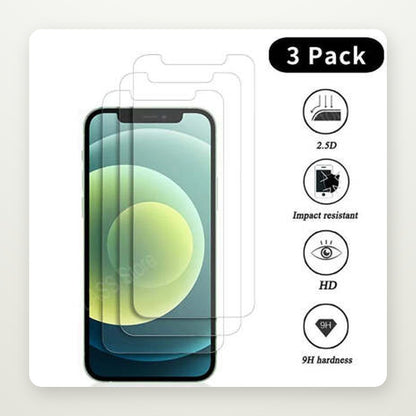 HD Tempered Glass Screen Protector, 1–4 Pack