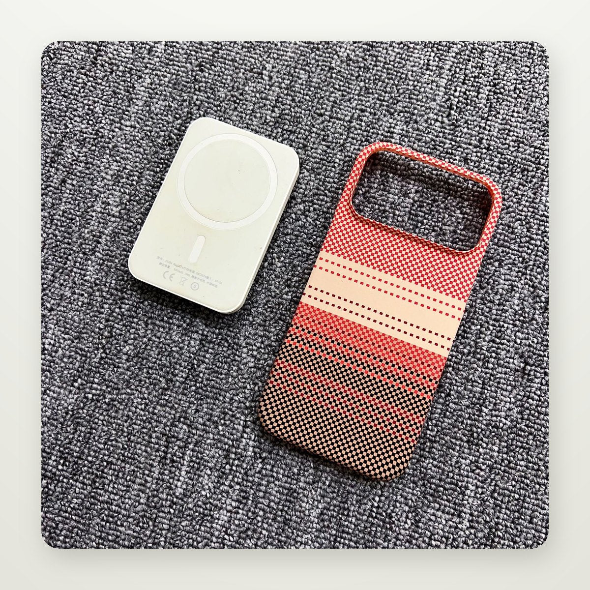 Aramid-Pattern Magnetic Case for iPhone 16–17