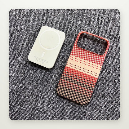 Aramid-Pattern Magnetic Case for iPhone 16–17