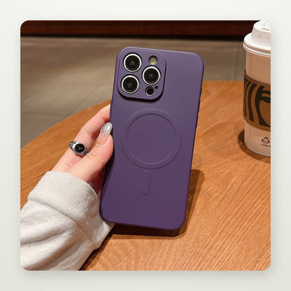 Liquid Silicone MagSafe Case for iPhone 16–17