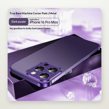 Frameless Metal Corner Bumper for iPhone 15–17 & Air